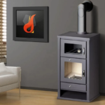Poêle à bois avec four – BELLEZA DELUXE F – 11 kW – Image 2